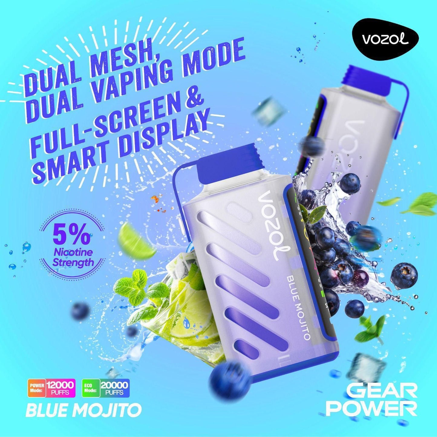 Vozol Gear power 20000 puffs