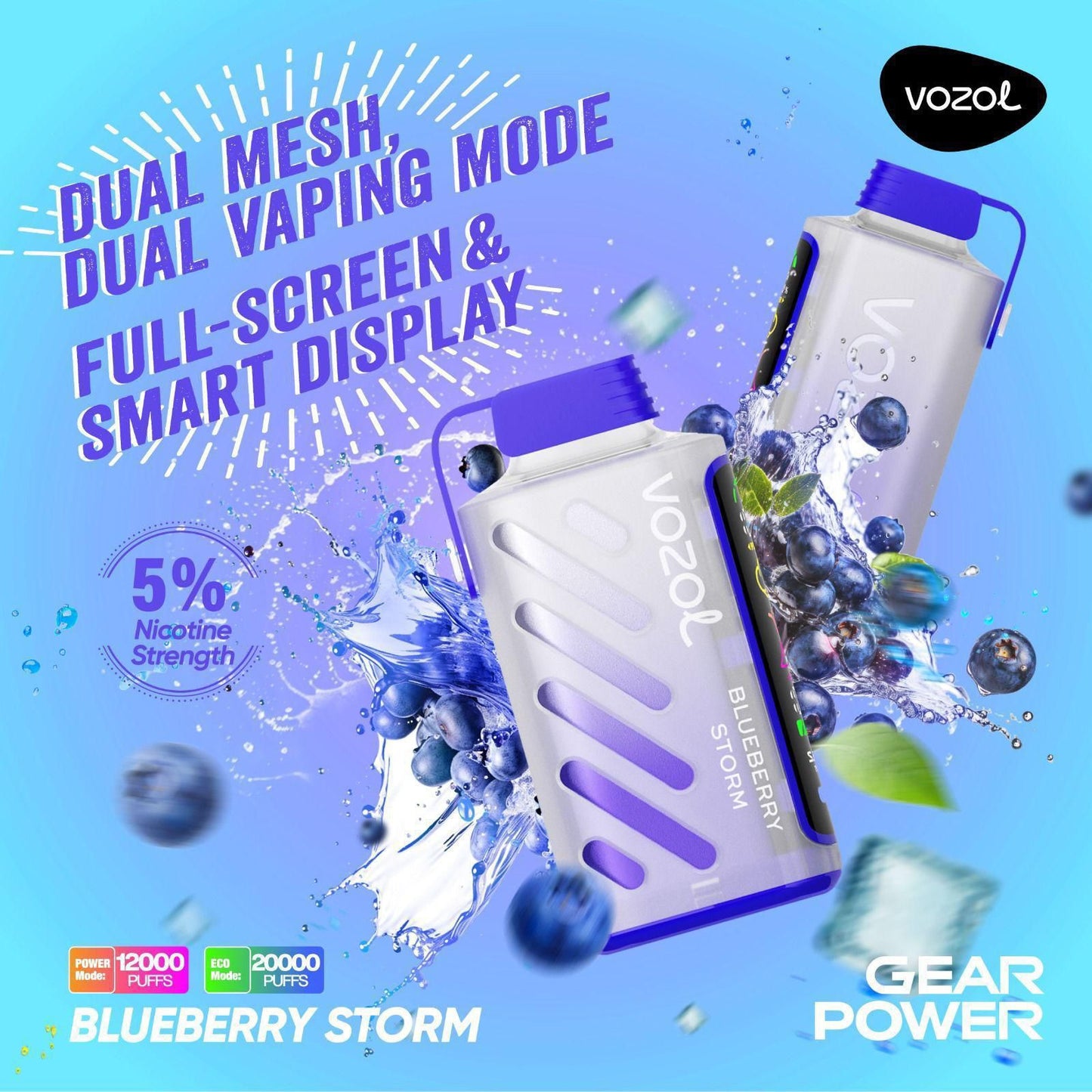 Vozol Gear power 20000 puffs